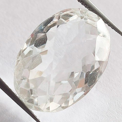 24,25 ct Cuarzo Oval con damero de 21,62 x 15,11 x 12,56 mm