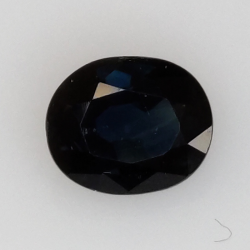 0,83ct Zaffiro taglio ovale 6x5 mm
