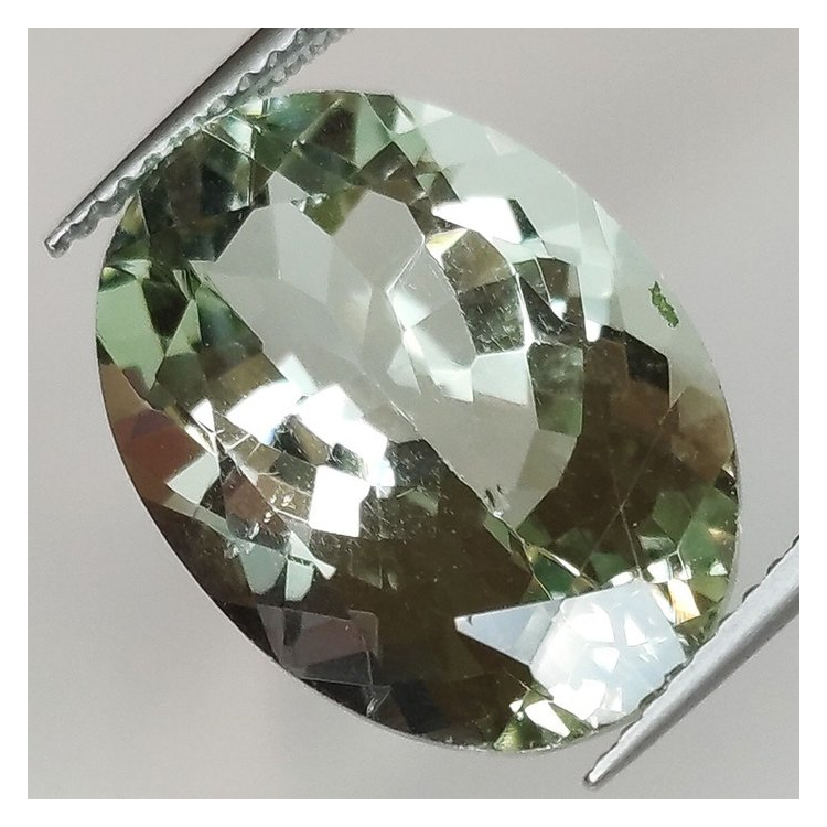11,53 ct Prasiolita oval 17,98 x 13,01 x 9,01 mmmm