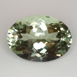 11,53 ct Prasiolite oval 17,98 x 13,01 x 9,01 mm