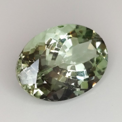 11,53 ct Prasiolite oval 17,98 x 13,01 x 9,01 mm