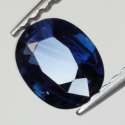 0,64ct Saphir de taille ovale 6x5 mm