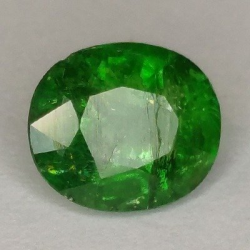 1,26 ct Tsavorite ovale 6,96 x 5,92 x 3,96 mm