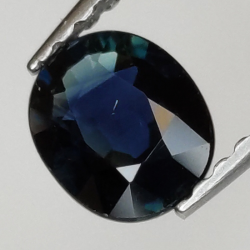 0,77ct Zaffiro taglio ovale 6x5 mm