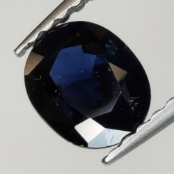 0,91ct Zaffiro taglio ovale 6x5 mm