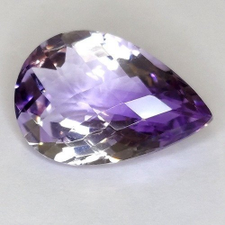 11,93 ct Améthyste poire Damero 19,84 x 13,52 x 9,00 mm