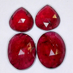 8,10 ct Talla Rosa Damero Granato almandino 9,8 x 7,7 e 6,8 x 6,7 mm
