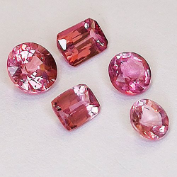 1,89 ct Granate Malaya De 3,9 x 3,9 a 4,9 x 4,8 mm