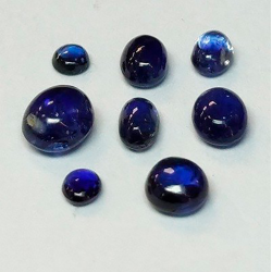 2,17 ct 8 piezas Zafiro cabujón oval De 2,3 x 2,3 a 4,8 x 4,0 mm