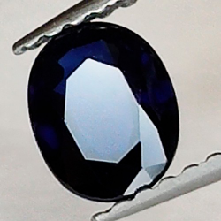 copy of Saphir bleu 0,84ct taille ovale 5,90x4,99mm
