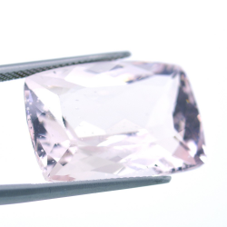 Morganite da 23,75 ct, taglio a cuscino, 23,0x16,40 mm