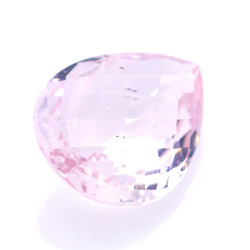 Morganite taille poire 13,35 ct avec damier 19,95x15,02 mm