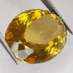 Quarzo citrino ovale 18,19 ct 20,1 x 14,0 x 10,3 mm
