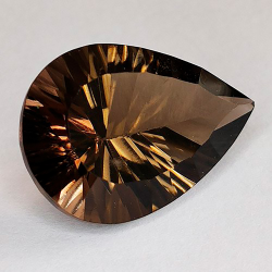 10.04 ct Pear Smoke Quartz 18,2 x 13,0 x 9,0 mm