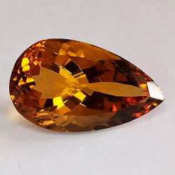Quarzo citrino perlato 11,53 carati 19,8 x 11,7 x 9,3 mm