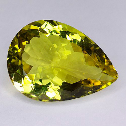 15,86 ct Cuarzo limón 21,5 x 15,5 x 9,3 mm