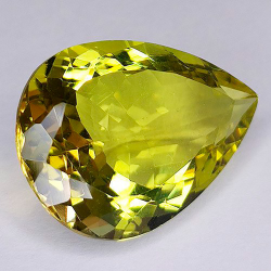 15,86 ct Cuarzo limón 21,5 x 15,5 x 9,3 mm