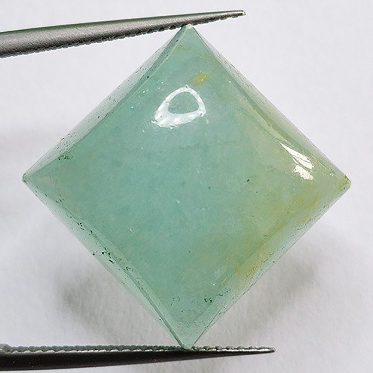 29,11 ct Cabujón cuadrado Aguamarina 17,8 x 17,6 x 9,2 mm