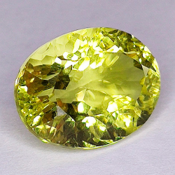 6,93 ct Cuarzo limón 14 x 10,6 x 8,2 mm
