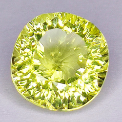 7,64 ct de quartz citron rond 12,3 - 12,1 x 8,8 mm