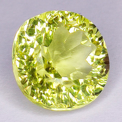 7,64 ct de quartz citron rond 12,3 - 12,1 x 8,8 mm