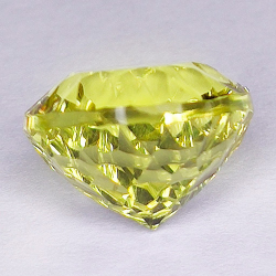 7,64 ct redondo Cuarzo Limón 12,3 - 12,1 x 8,8 mm