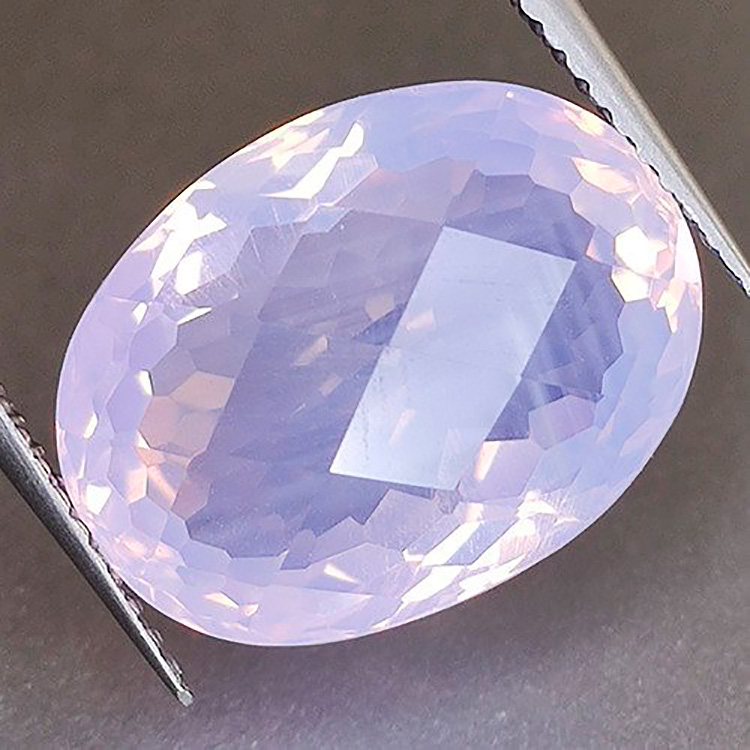 9,60 ct damero ovalado Amatista Lavanda 15,6 x 11,7 x 9 mm