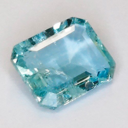 2,49 ct Acquamarina taglio smeraldo 9,50 x 7,97 x 4,04 mm