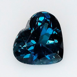 3.90 ct Heart Topaz London Blue 10.00 x 8.81 x 6.38 mm