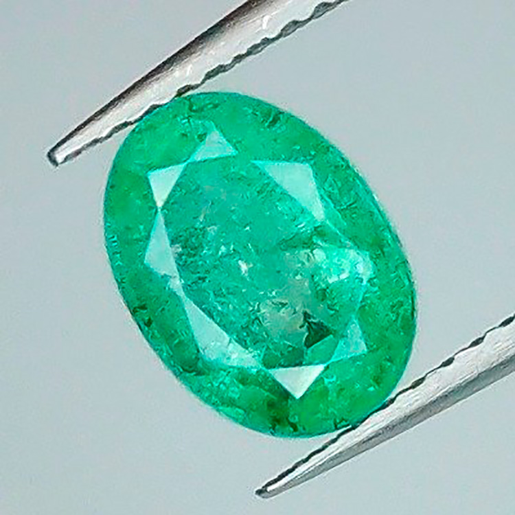 1,55 ct Émeraude ovale 8,70 x 6,42 x 4,27 mm