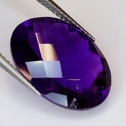 10,59 ct Birne Damero Amethyst 17,95 x 13,12 x 8,57 mm