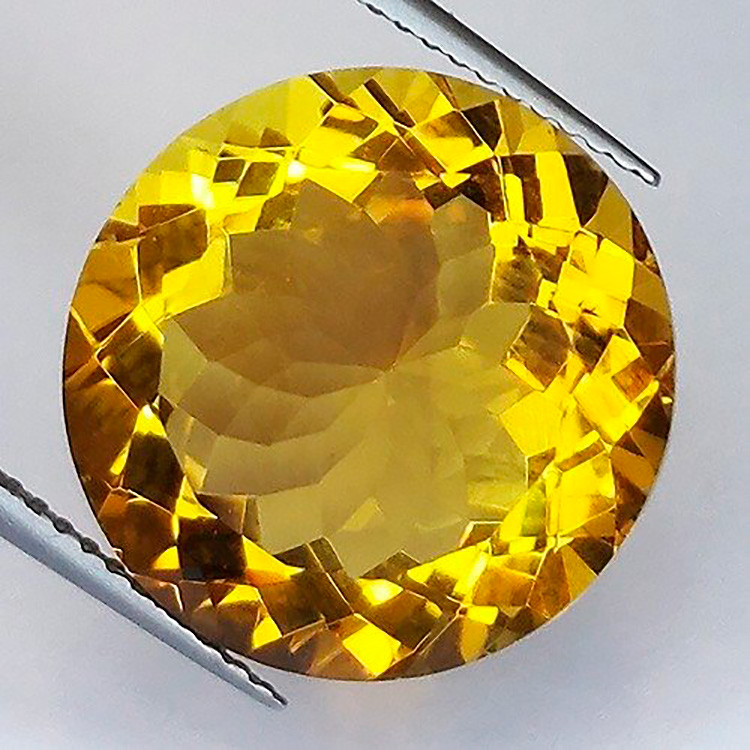 12,79 ct Quarzo citrino 16,15 x 16,13 x 8,84 mm