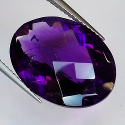 10.59 ct Pear Damero Amethyst 18.05 x 13.10 x 8.38 mm