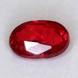 0.50 ct Pidgeon Blood Ruby  5.59 x 3.79 x 2.44 mm