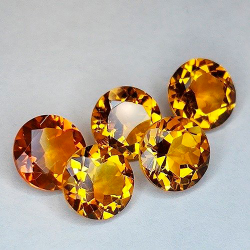 11.53 ct Cuarzo Citrino Ovalado Aprox. 8 mm