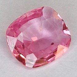 0.61 ct Cushion Sapphire pink  6.08 x 5.13 x 2.11 mm
