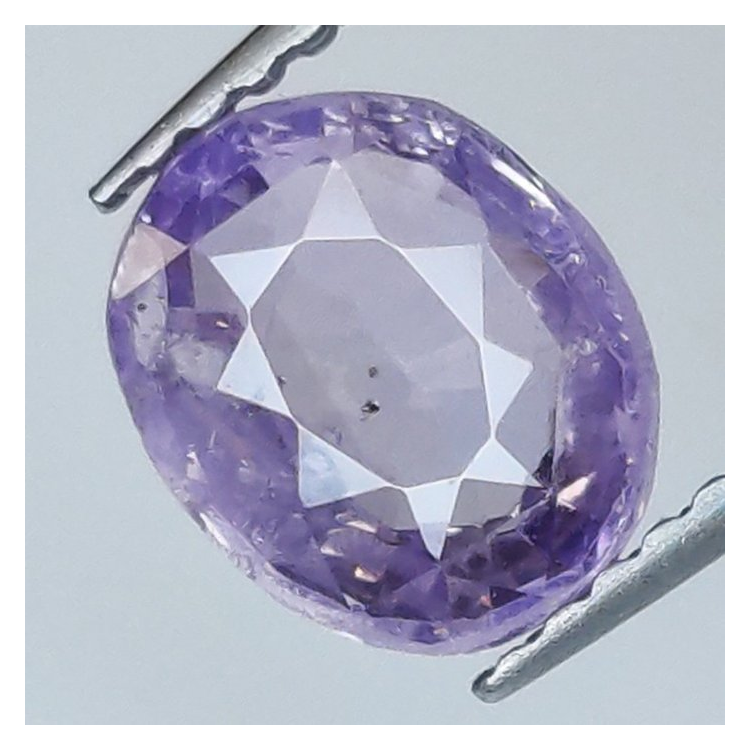 2,17 ct Saphir violet ovale 7,82 x 6,37 x 4,06 mm