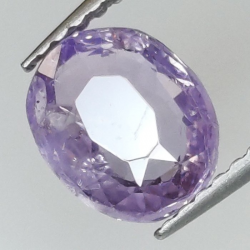 2,17 ct Saphir violet ovale 7,82 x 6,37 x 4,06 mm