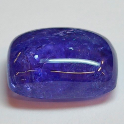 13,82 ct Cabochon Cushion Tansanit 15,50 x 11,39 x 6,96 mm