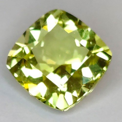 4.13 ct Cuarzo Limón Cojín 10.00 x 9.98 x 6.68 mm