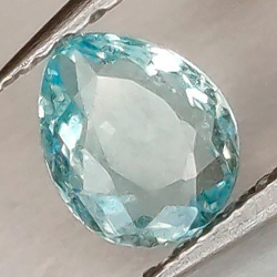 0,24 ct Tourmaline poire Paraiba 4,64 x 3,78 x 1,96 mm