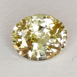 0,69 ct ovale Saphir 5,80 x 4,83 x 3,09 mm