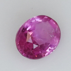 1,06 ct Zafiro rosa talla oval 6,86 X 5,39 X 3,28 mm