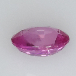 1,06 ct Zafiro rosa talla oval 6,86 X 5,39 X 3,28 mm