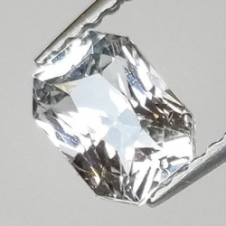 1.14 ct ct Zafiro Azul talla esmeralda 6,39 x 4,76 x 3,80 mm