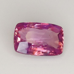 1,34 ct Zafiro cojín rosa 7,64 x 5,45 x 2,95 mm