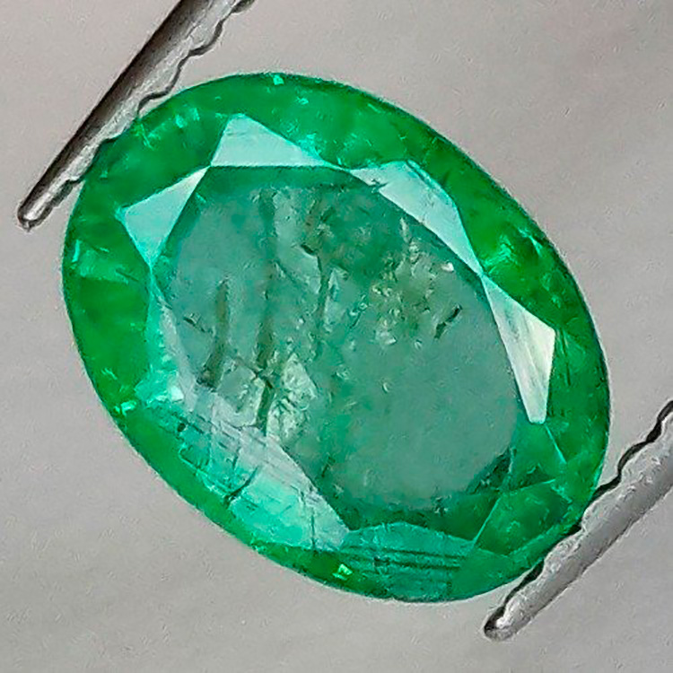 1.23 ct  Oval Emerald 8.45 x 3.36 x 3.02 mm