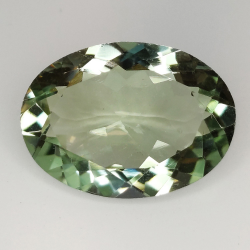 9.53 ct Oval Prasiolite 18.09 x 13.08 x 7.05 mm