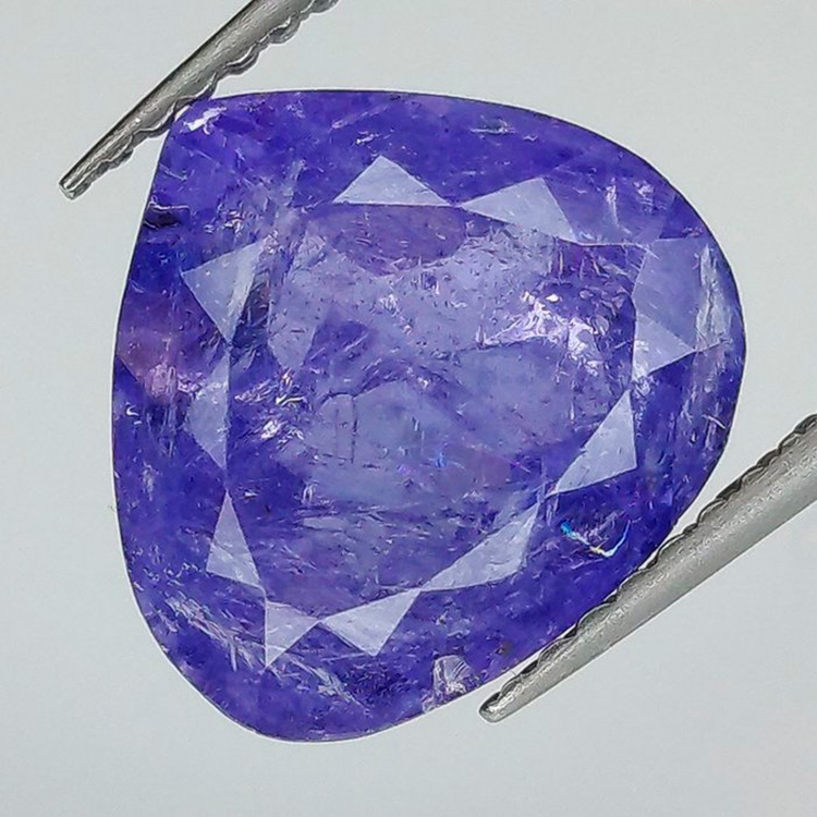 5.10 ct Pear Tanzanite 10.44 x 11.22 x 6.16 mm