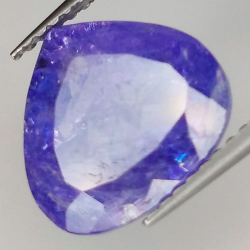 5.10 ct Tanzanite poire 10.44 x 11.22 x 6.16 mm
